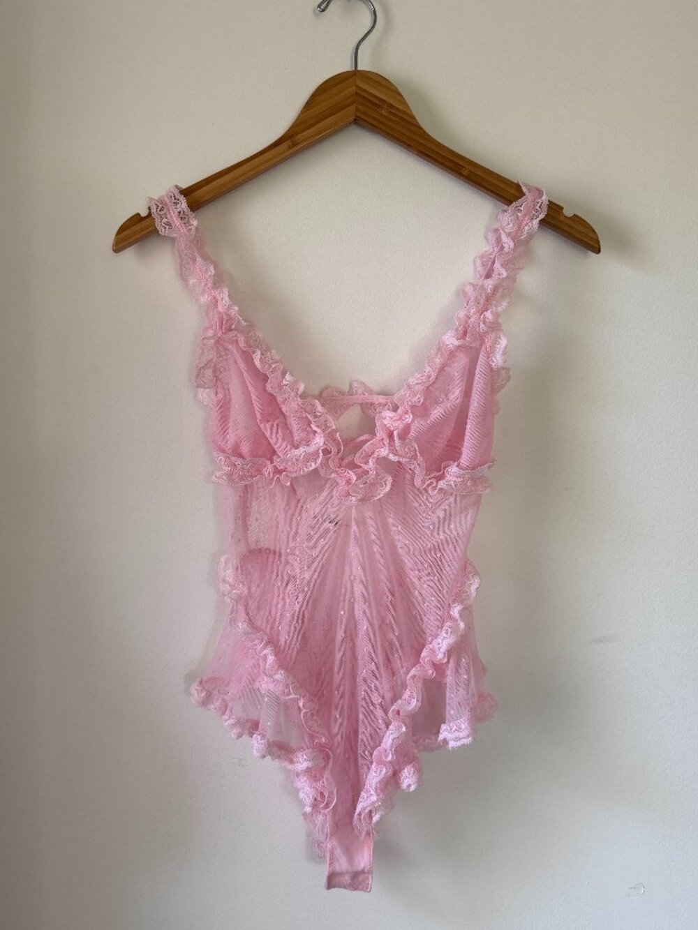Intimately FP Heart to Heart Ruffle Dotted Mesh Teddy